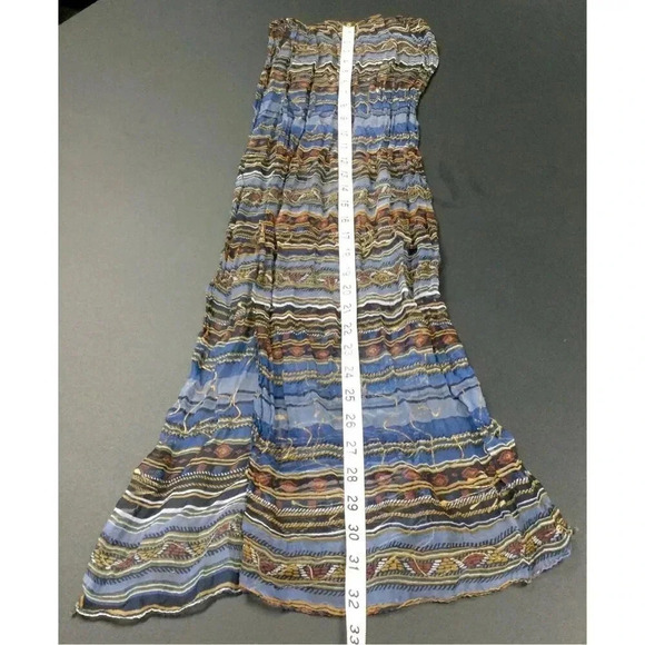 Vintage Women’s Sheer Printed Long Head Neck Shoulders Delicate Scarf Multicolor - Picture 3 of 7